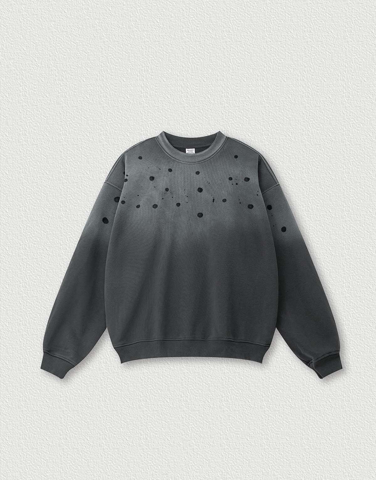 Men's Trendy Drop-Shoulder Crew Neck Sweatshirt-mh295-2